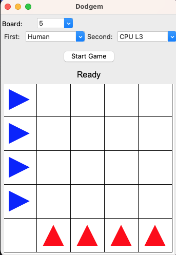 Dodgem GUI